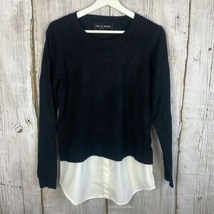 Cielo As U Wish Layered Sweater Size L